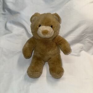 Vintage Build-A-Bear Classic Brown Teddy Bear Plush 15” Blue Paw Tag